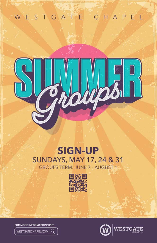 Graphic for Summer Group Sign-ups