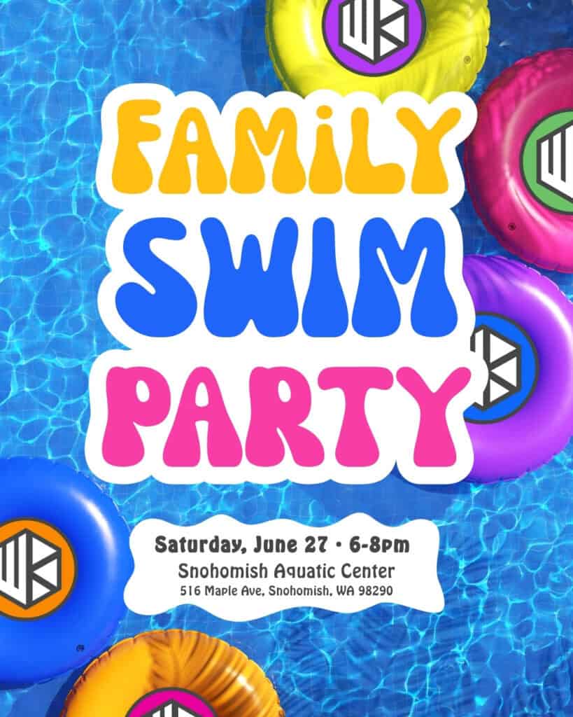 Graphic for Family Swim Party 2026