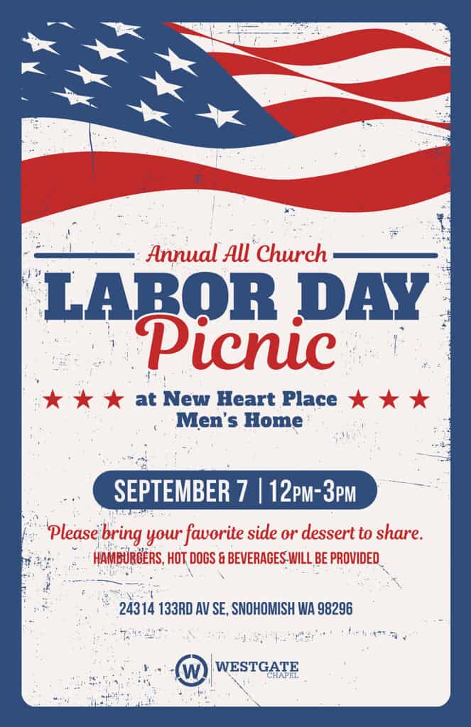 Graphic for All Church Labor Day Picnic